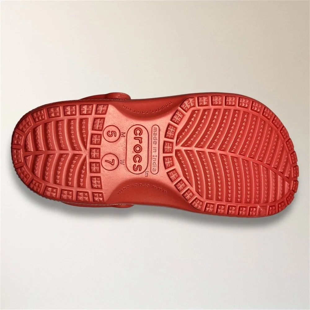 Crocs Classic Clog Red Strawberry Wine Slip‎ On Waterproof Mens 5 Comfort Travel